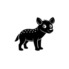 Hyena cartoon vector silhouette