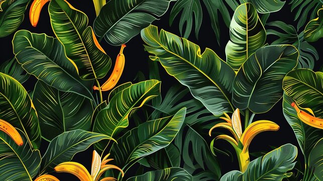 banana seamless pattern walllpaper
