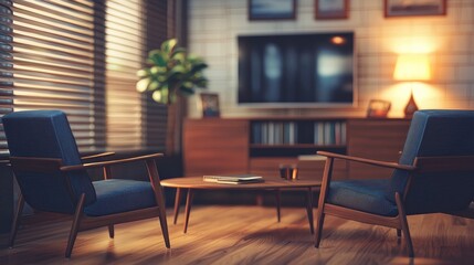 Mid-Century Modern Living Room Interior Design