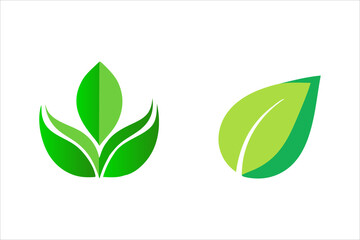 Leaves Icon - Vector Stock Illustration. Leaf Shapes Collection