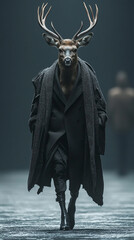 Animals wearing fashionable clothes