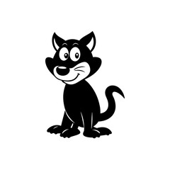 Tasmanian Devil cartoon vector silhouette
