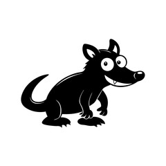 Tasmanian Devil cartoon vector silhouette