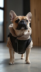 Animals wearing fashionable clothes