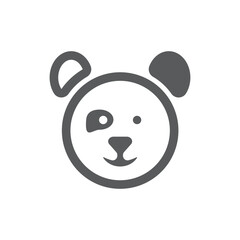 Naklejka premium Panda Logo Template Icon
