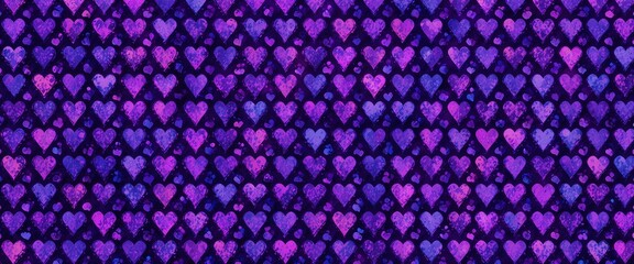 Abstract geometric pattern with pink and purple tones featuring love and flowers in a seamless design for a vibrant and decorative wallpaper