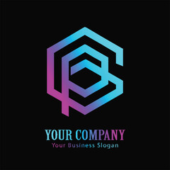 GP lettering logo is simple, easy to understand and authoritative