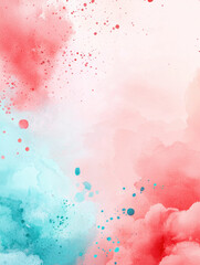 Vibrant watercolor splashes with dynamic gradients and textures
