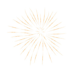 Fototapeta premium Beautiful firework with shining sparks. Vector illustration