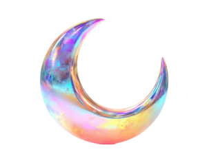 Isolated Holographic Crescent Moon