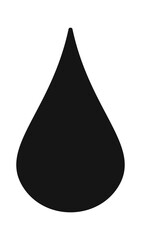 Black water drop simple symbol