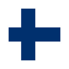 Obraz premium Finland flag rounded square icon