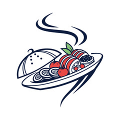 modern minimalist luxury restaurant food hotel logo icon vector art design 