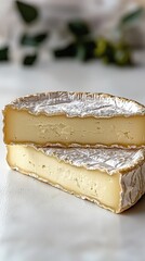 Delicious Creamy Cheese Stack on Display