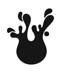 Falling water drop liquid flow