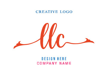LLC lettering logo is simple, easy to understand and authoritative