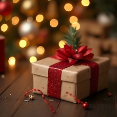 gift box with decorations
