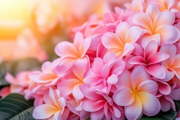 Fototapeta premium Capture the beauty of spring with Flowers of Unity in Spring, a vibrant image showcasing intertwined flower garlands symbolizing community and peace This stunning photograph features blossoms