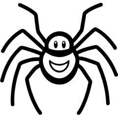 spider on a white background