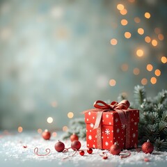 gift box with decorations