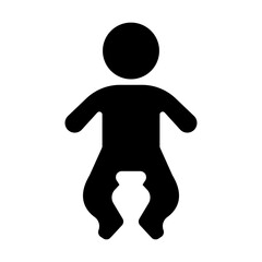 Childern Vector Glyph Icon Design