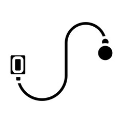 Leash Vector Glyph Icon Design
