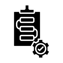 Procedure Vector Glyph Icon Design