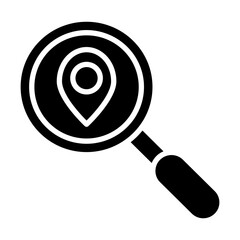 Map Vector Glyph Icon Design