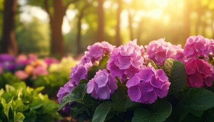Obraz premium Experience Springtime Freshness in Bloom A lush garden alive with vibrant colors, fresh scents, and people marveling at the beauty of nature capturing the essence of a perfect sunny day Discover