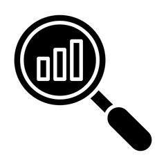 Analytics Vector Glyph Icon Design