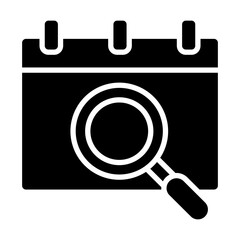 Calendar Vector Glyph Icon Design