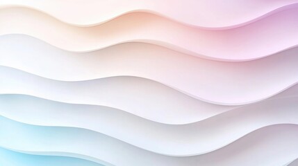 Explore Abstract Pastel Hues An abstract design inspired by pastel tones, blending color and form creatively This image showcases smooth, wavy patterns in light pink, blue, and white, creating a