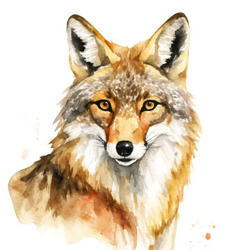 Kojot ilustracja