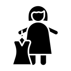 Buying Dress Vector Glyph Icon Design