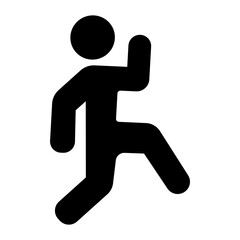 Martial Arts Training Vector Glyph Icon Design