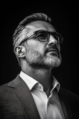 Fototapeta premium Man with Glasses