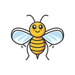 Lovely simple design of a yellow and black bee