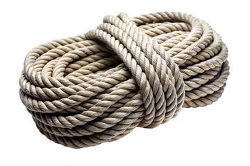 Obraz premium A rope isolated on white background as transparent. PNG.AI GENERATED
