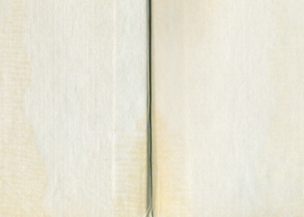 Old book page background. Natural old texture of recycle paper.	