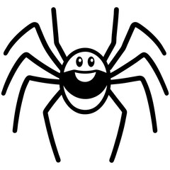spider on a white background