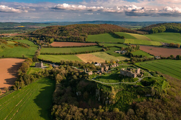 Naklejka premium Ancient archeological landmark in Ireland, Rock of Dunamase