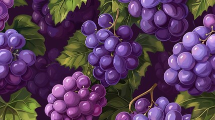 grape seamless pattern wallpaper