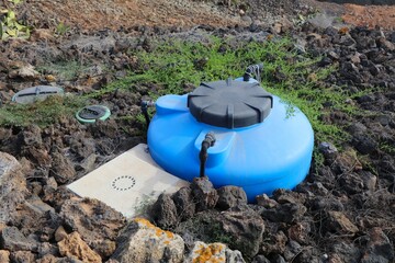 Underground plastic water tank