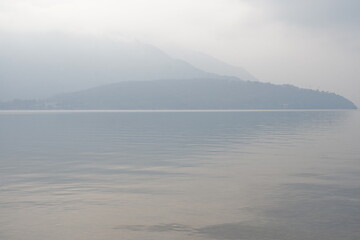 fog over the lake