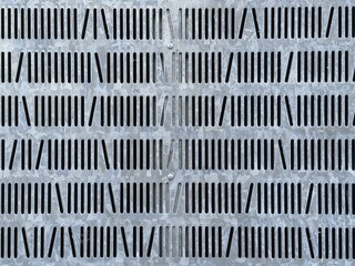 Silver metal grid texture with dot pattern for background, protective grating texture.