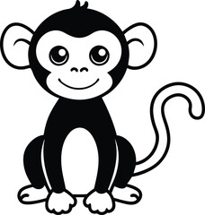 Fototapeta premium A cute Monkey 
