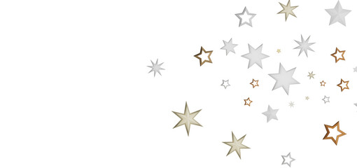 A simple, yet elegant design of stars scattered in a black night sky.
