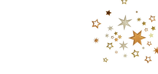 A black background with scattered golden stars, creating a  festive and elegant pattern.