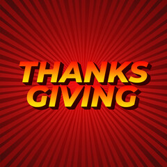 Thanksgiving text effect for social media ads