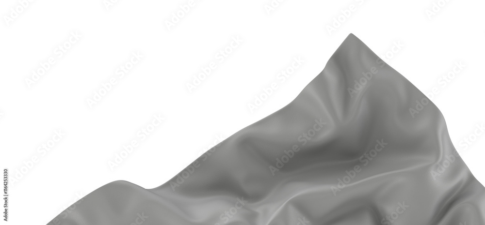 Poster A close-up image of white fabric with a smooth texture and soft folds. The fabric is lit from above, creating subtle shadows and highlights.